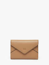 Portefeuille Enveloppe Leder Yves renard Beige enveloppe 29223